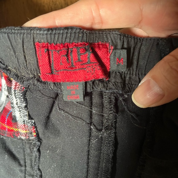 Tripp NYC Y2K Red Plaid Halter Top Size Medium Lip Service Hot Topic rockabilly - Picture 5 of 8